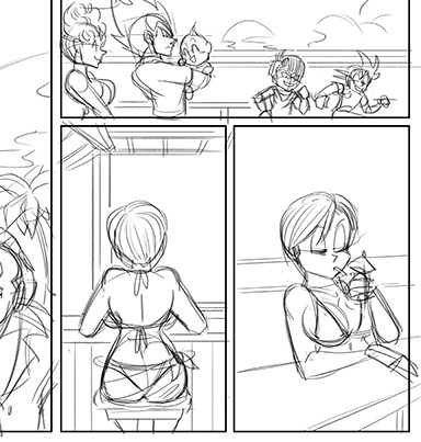 Last month I promised I’d do something special if I hit 񘈨 on patreon. And I by golly I did!Starting this month I’ll be posting a special short comic featuring King Vegeta and Bulma on my patreon! The comic, Summer Paradise Part 1: King of