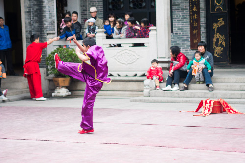 Another show and highlight in the Ancestral Temple was a martial art demonstration. These gentlemen 