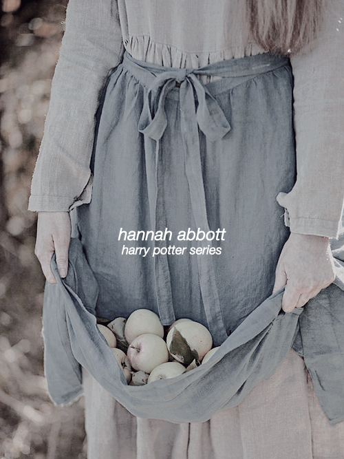 ginevraparkinson:  Hannah Longbottom (née Abbott) Half-blood witch  Hufflepuff [credit]