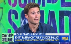 vjbrendan:    Scott Eastwood Promoting ‘Suicide Squad’ on Good Morning America in New York, City  http://www.vjbrendan.com/2016/08/scott-eastwood-promoting-suicide-squad.html