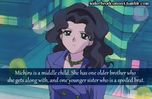  Michiru is a middle child. She has one older brother who she gets along with, and one younger siste