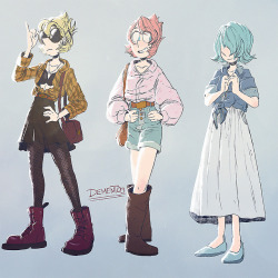 dement09: In lew to my most recent Jaspearl Date au draw: The triplets, serving style~ 