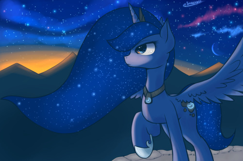 mylittleponyoficialg4:  Luna Sunrise by eShredder
