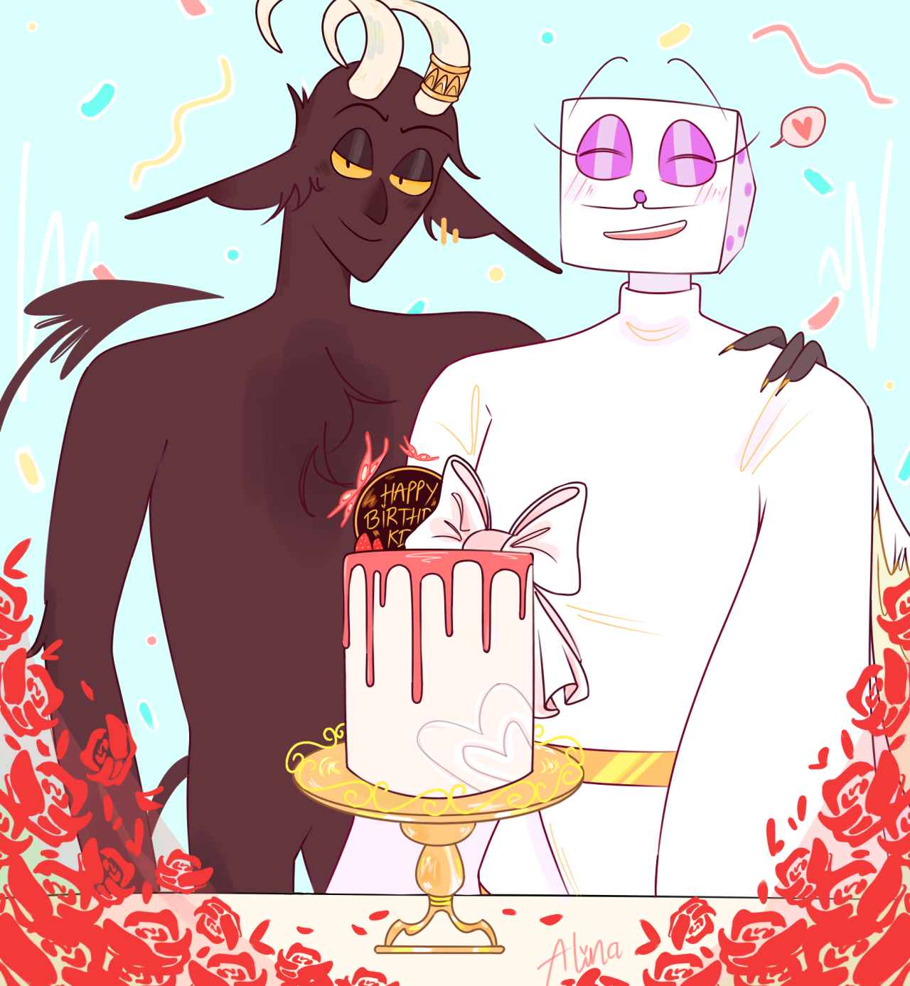 Welcome to my Orbit! — Fanart of The Devil and King Dice from The 