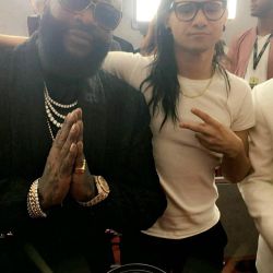 msevab:  Skrillex and Rick Ross at the Grammys