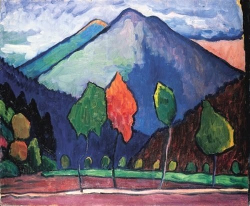 ymutate:Gabriele Münter (1877 – 1962) The Blue Mountain (1909)