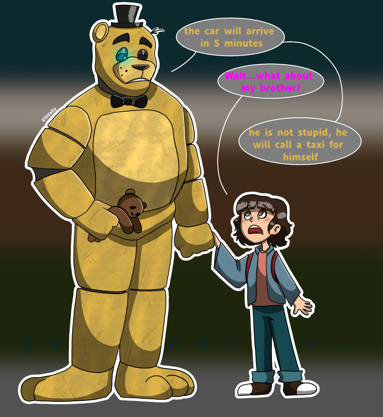 Abby and Golden Freddy :3 : r/fivenightsatfreddys