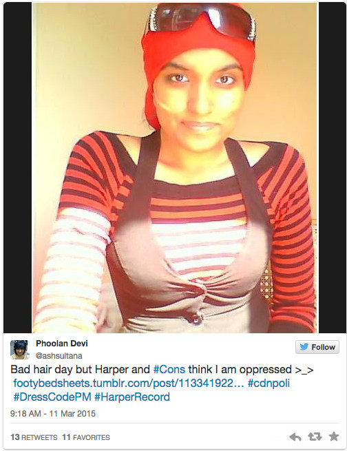 allthecanadianpolitics:#DressCodePM: Stephen Harper Mocked For Niqab CommentsStephen