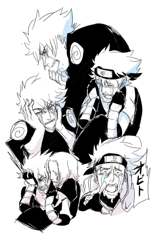 Crying Kakashi, Because Let Me Tell You How Many Missed Opportunities He Had To Actually Have A Heartfelt