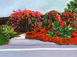 leahgardner-art:Pictures of Malibu. Oil on panel, 2021 and 2022 