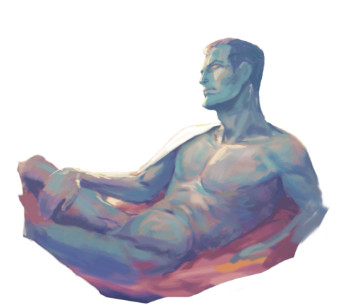 ymirr-art-blog: Someone asked for a nude/ bare chested Thrawn? A while back. Haven’t pain