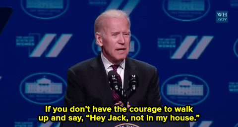 medievaldendrophile:  micdotcom:  Watch: Biden takes on the whole system with his words.   I love him 