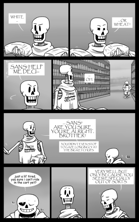 undertalethingems: Unexpected Guests Chapter Six: Act Six, Page Two First / Previous / Next Sans may
