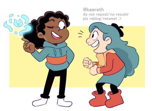 Drew this for a kofi!! I still havent seen Hilda but these kids are SO CUTE