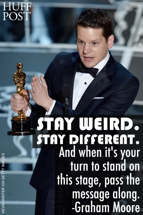 huffingtonpost: Graham Moore Gives The Oscars’ Most Moving Acceptance SpeechGraham Moore won B