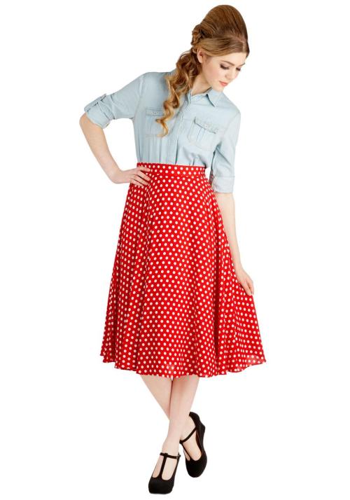 i-love-polka-dots:Picnic Takes Two SkirtShop for more like this on Wantering!
