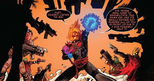 Cosmic Ghost Rider no.2 (2018) - Mephisto seems to need some roads fixed and CGR is got the job. Enj