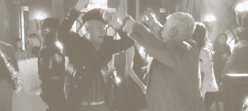 starbuckara:  here, have a gifset of gandalf and the master dancing to kesha 