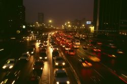 20aliens:  CHINA. Beijing. Traffic at night.