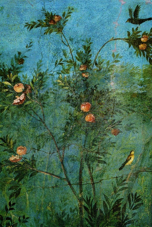 last-of-the-romans:The Painted Garden of the Villa of Livia.  