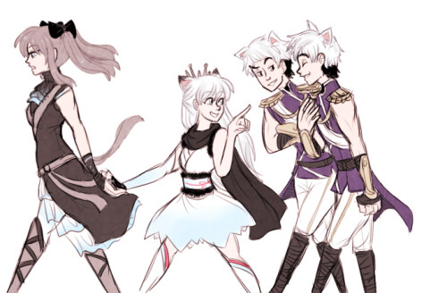 heres a drawing i did of the snow cubs when we were still planning their designs and such! (since as u can see they look a lot different here then in the main post bon posted) ((except grace cause grace was p much done lol))