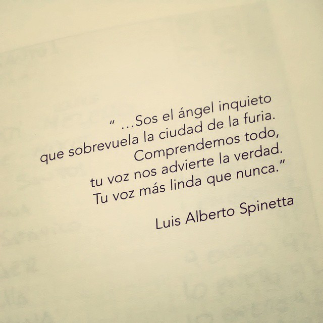buscandounsimbolodepaz:Cerati en primera persona. LAS. Para mí, esto es el amor.