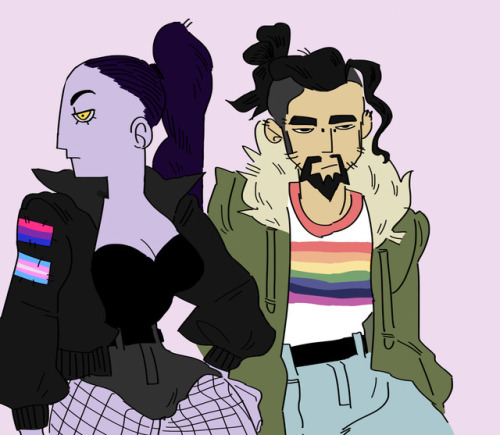 intheroomwhereyousleep:ultimate form of queer solidarity: goth/punk snipers who wont put their damn 