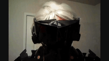cosplaysleepeatplay:  Motorized Raiden Costume evolution: Top: Motorized Face Shield