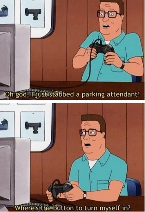 redditfront:  Hank Hill Plays GTA