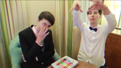 sarcastic-comment01:  Basically Dan and Phil’s relationship as told by their most recent video 