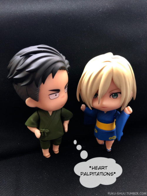 OTP does some clothing swaps! <333  More Otayuri Nendo Moments!