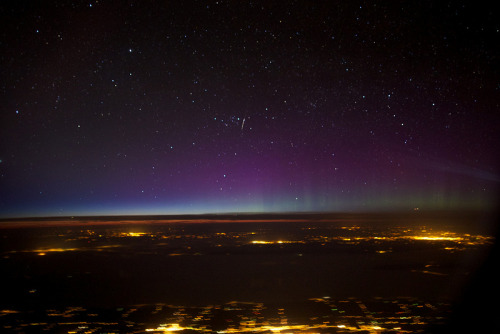 Porn photo    Aurora from the plane by Paul Williams