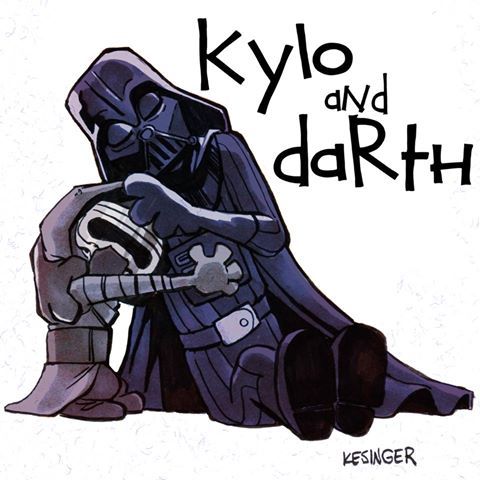 xombiedirge:    Star Wars/Calvin and Hobbes Mash ups by Brian Kesinger   