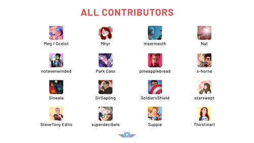  Take a look at all of our fantastic contributors bringing the romance of Steve and Tony to life in 
