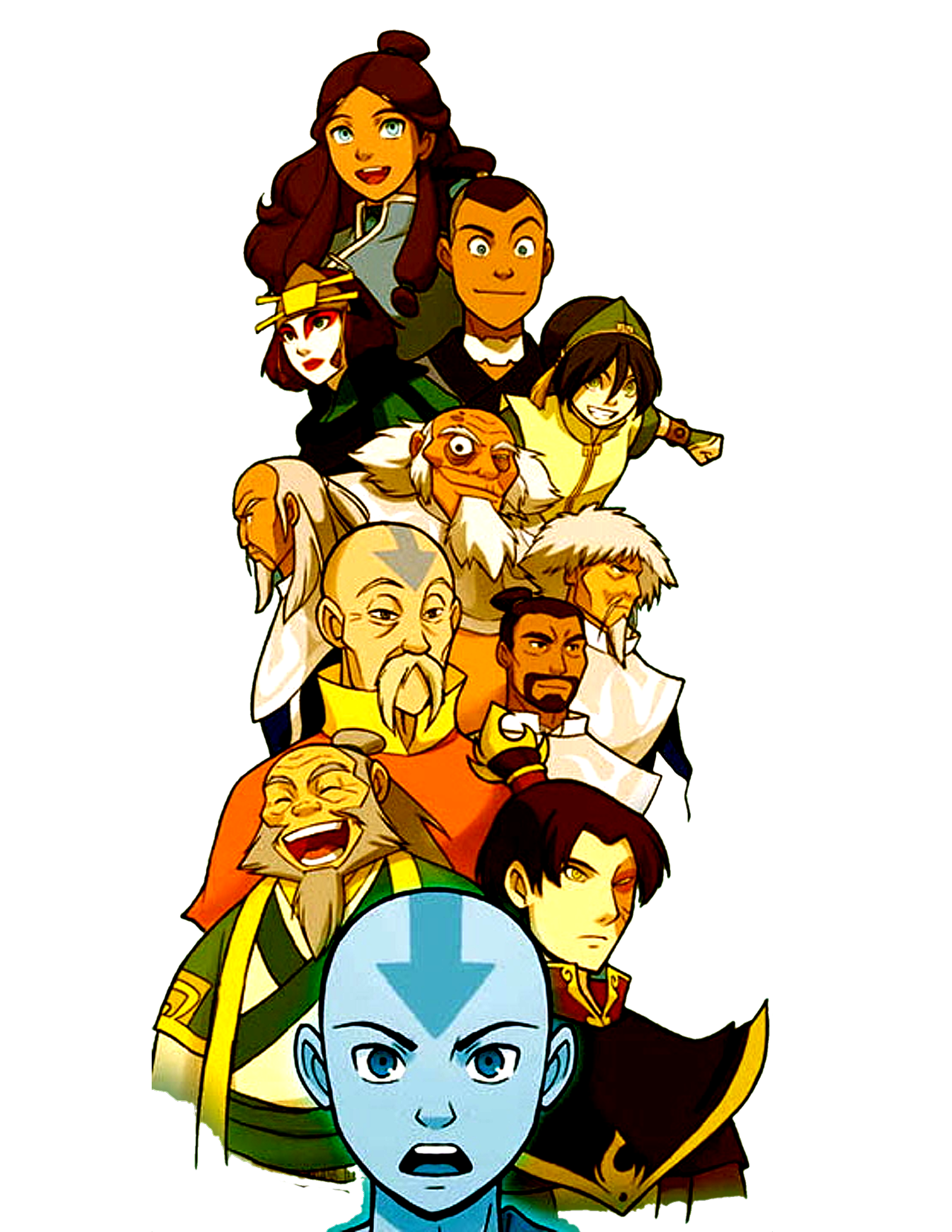 avatarre:  transparent atla friends  