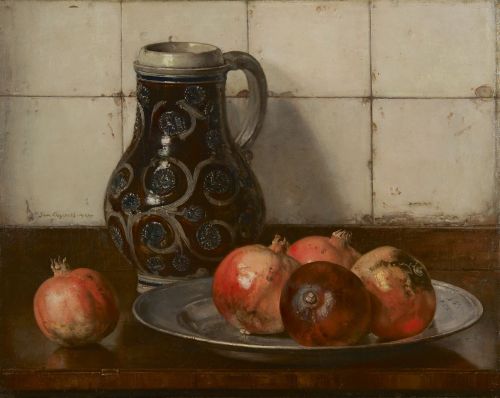 Still life with Pomegranates   -   Jan Bogaerts, 1932.Dutch,1878-1962oil on canv