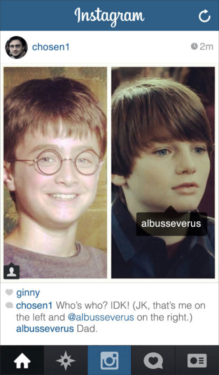 buzzfeed:  If present day Harry Potter had an Instagram, he would be such a dad about it.  