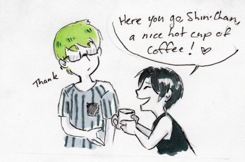 aurenwolfgang:inktober day 9 lateness - Hot coffee  From @incorrectknb quotes post (here)  