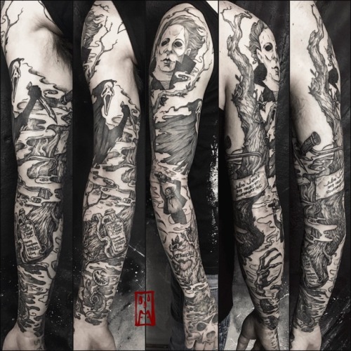 Michael Myers Tattoo  Movie tattoos Sleeve tattoos for women Cool tattoos  for guys