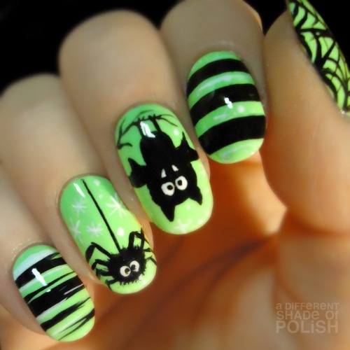 Cute, simple Halloween nails!