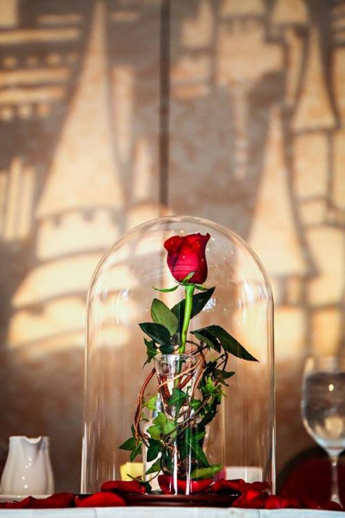 This Beauty and the Beast inspired &ldquo;enchanted rose&rdquo; centerpiece just may be one 