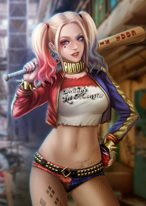 Done for LFCC, Harley Quinn - Suicide Squad Ver.YES drawing all of her details killed me;YES Photosh