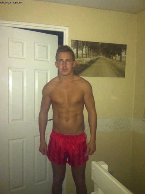 mixmashysmashup:Various hunks in satin shorts. I so would …..