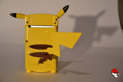 gamefreaksnz:  [GB COLOR] PIKABOY by e4i This custom features: LEDed Pikachu’s cheeks when system is powered. Speaking Pikachu when system is both switched ON/OFF. 180° rotating tail for both show off/playing position. Feet for stand up position. Elevated