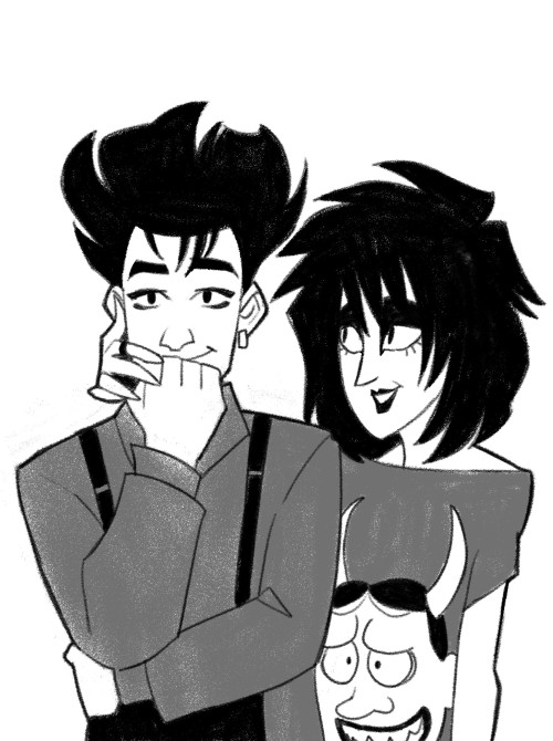 Siouxsie Sioux and Robert Smith because I love my two mothersI’m a tired of how I draw and I’m tryin