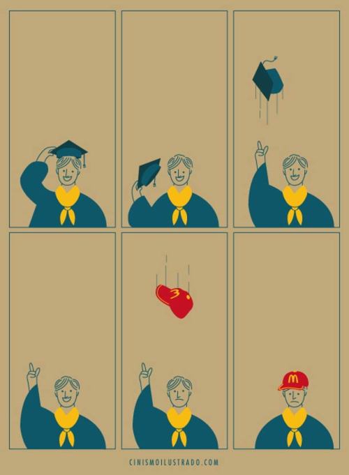 artmonia:  Illustrated Cynicism by  Eduardo Salles  Re-GAY-ton = no brain.I agree with that a 100%