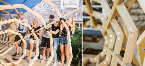 Estonian Students Built Impressive Giant Wooden Megaphones To Listen To The ForestA group of young, 
