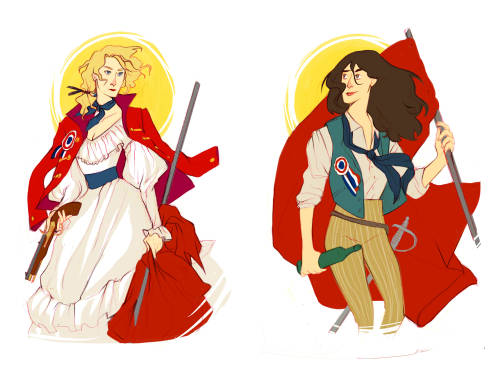 pilferingapples:cy-lindric:There’s always a time for some revolutionnary ladies, always.Well t