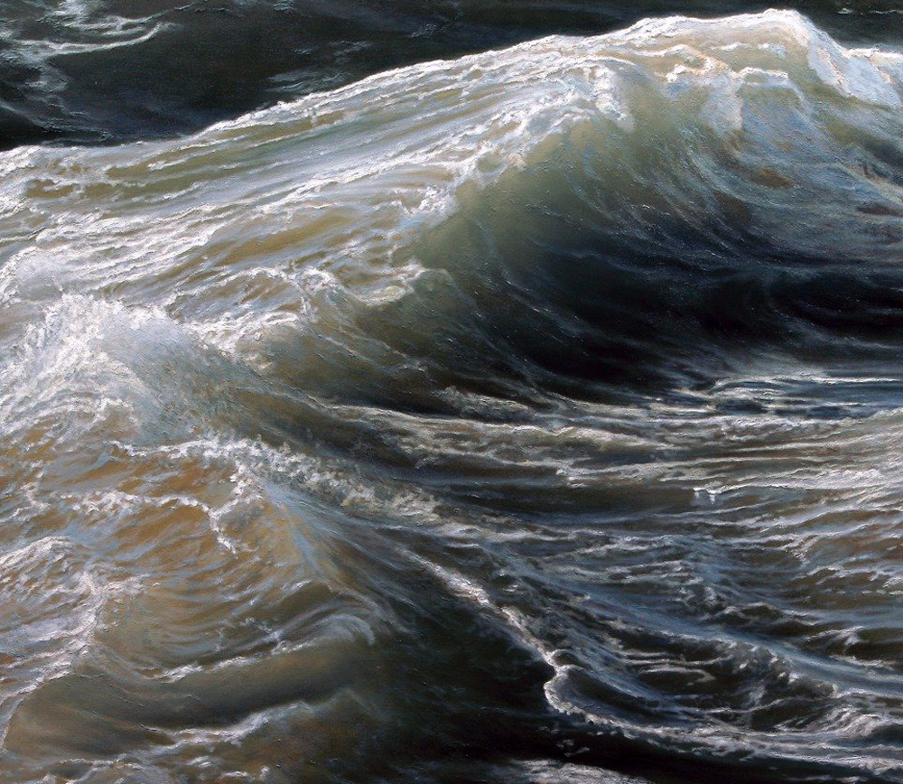 asylum-art:   Waves, Painting and Photo-realism Ran Ortner is an American artist,