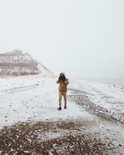 andrewtkearns: Snowy beach.